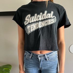 Suicidal tendencies crop top